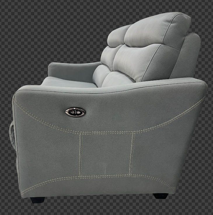 Arian black top online grain leather power recliner