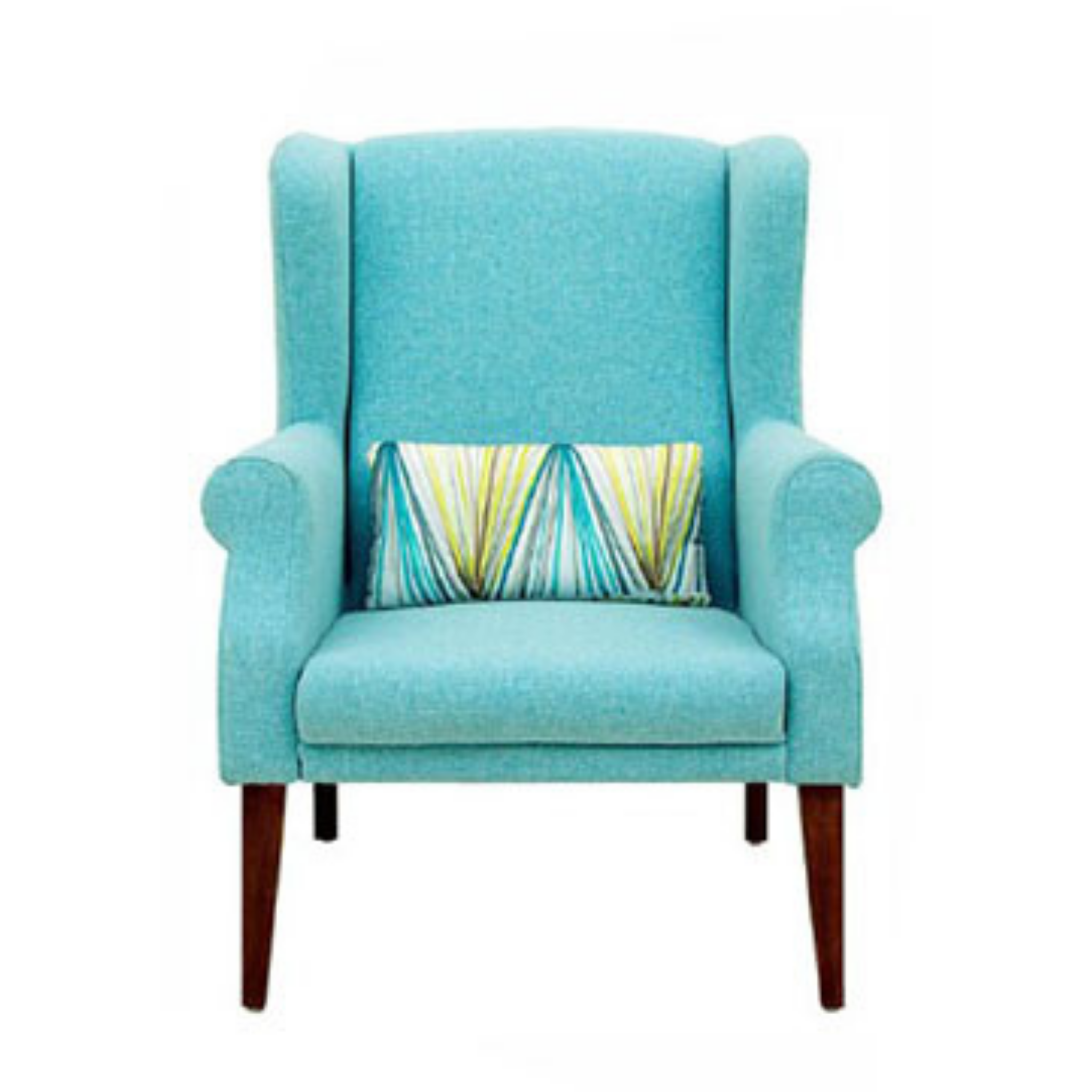 Teal wingback chair hot sale