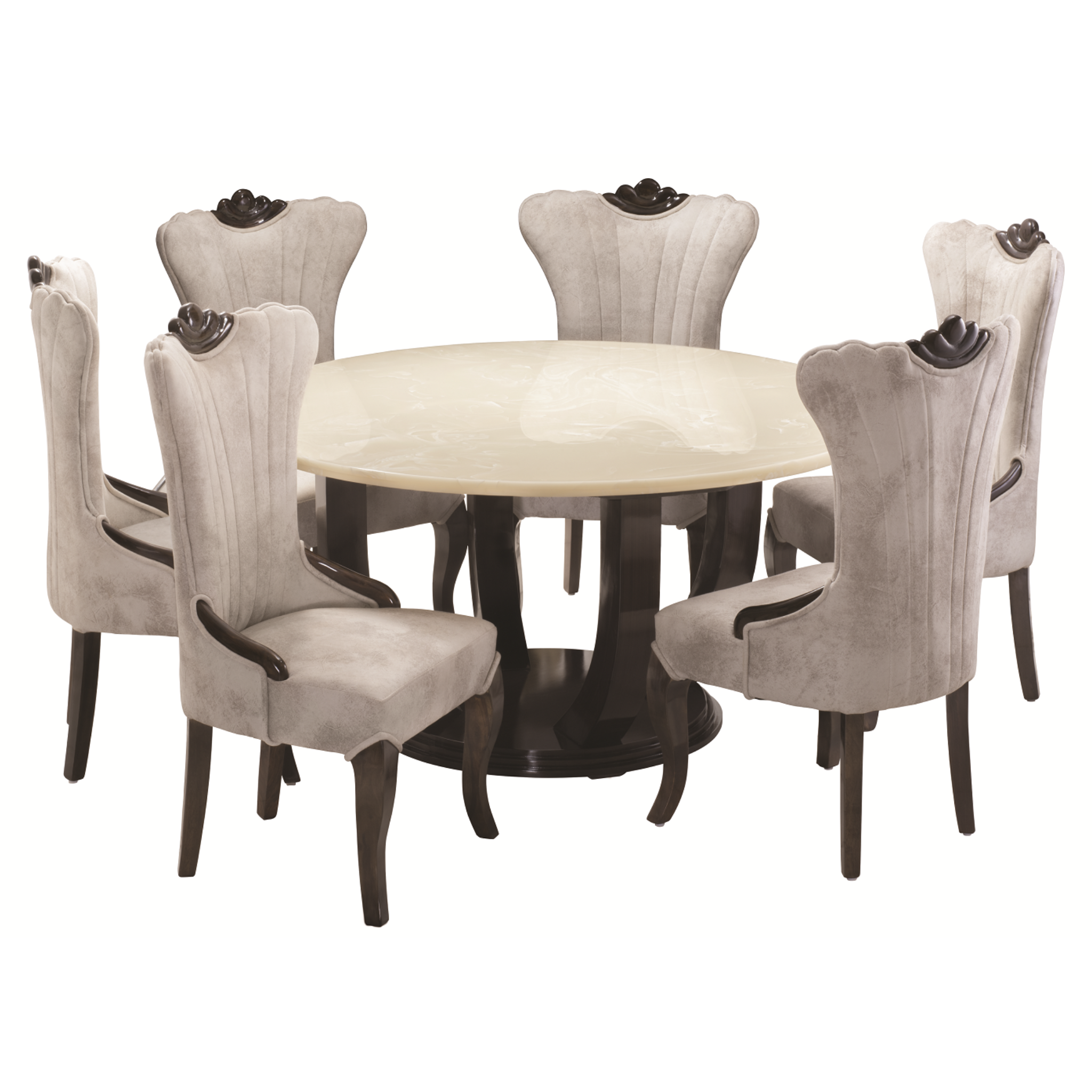 Valentino Round Dining Table with Chair