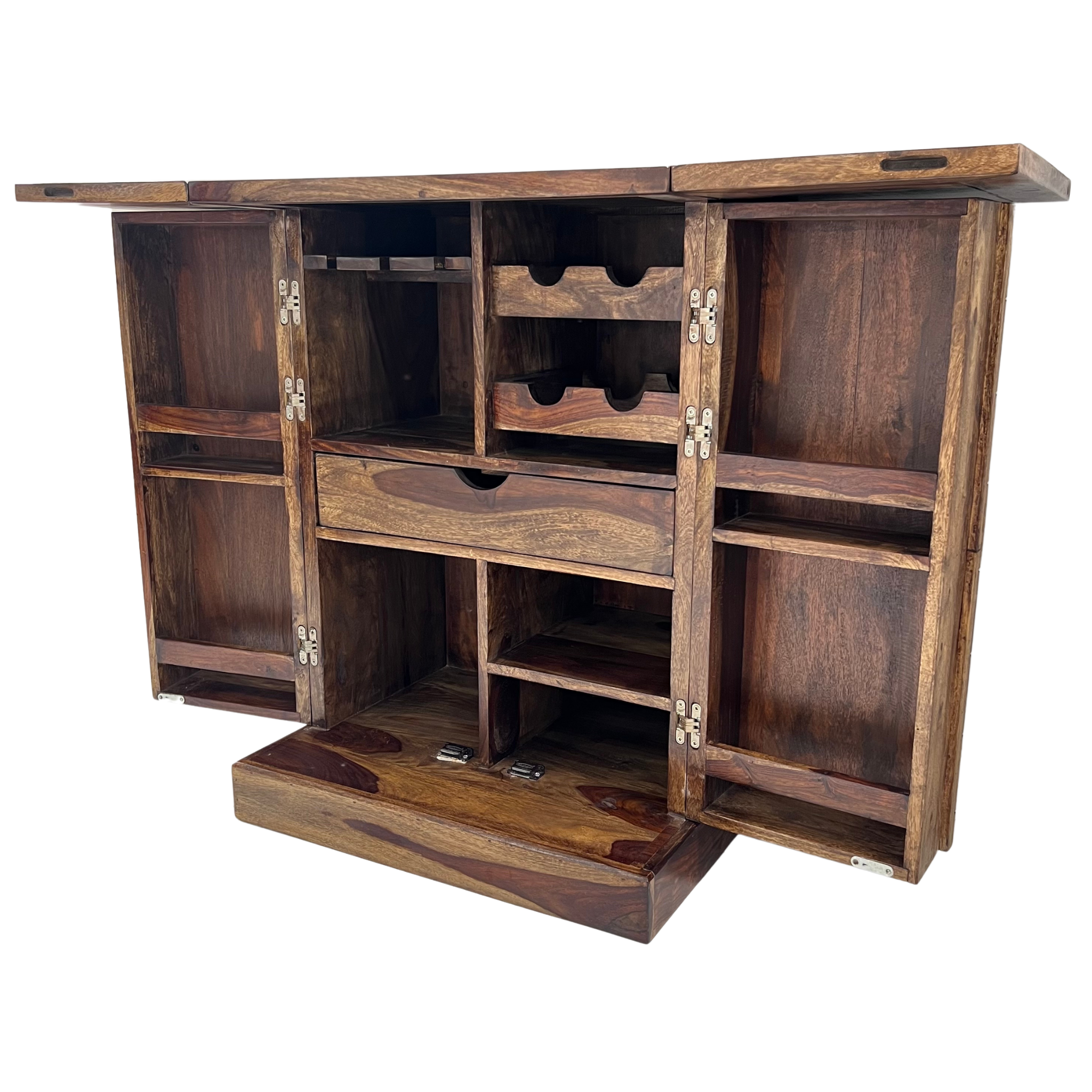Diamond Wood Bar Cabinet: Stylish and Sophisticated