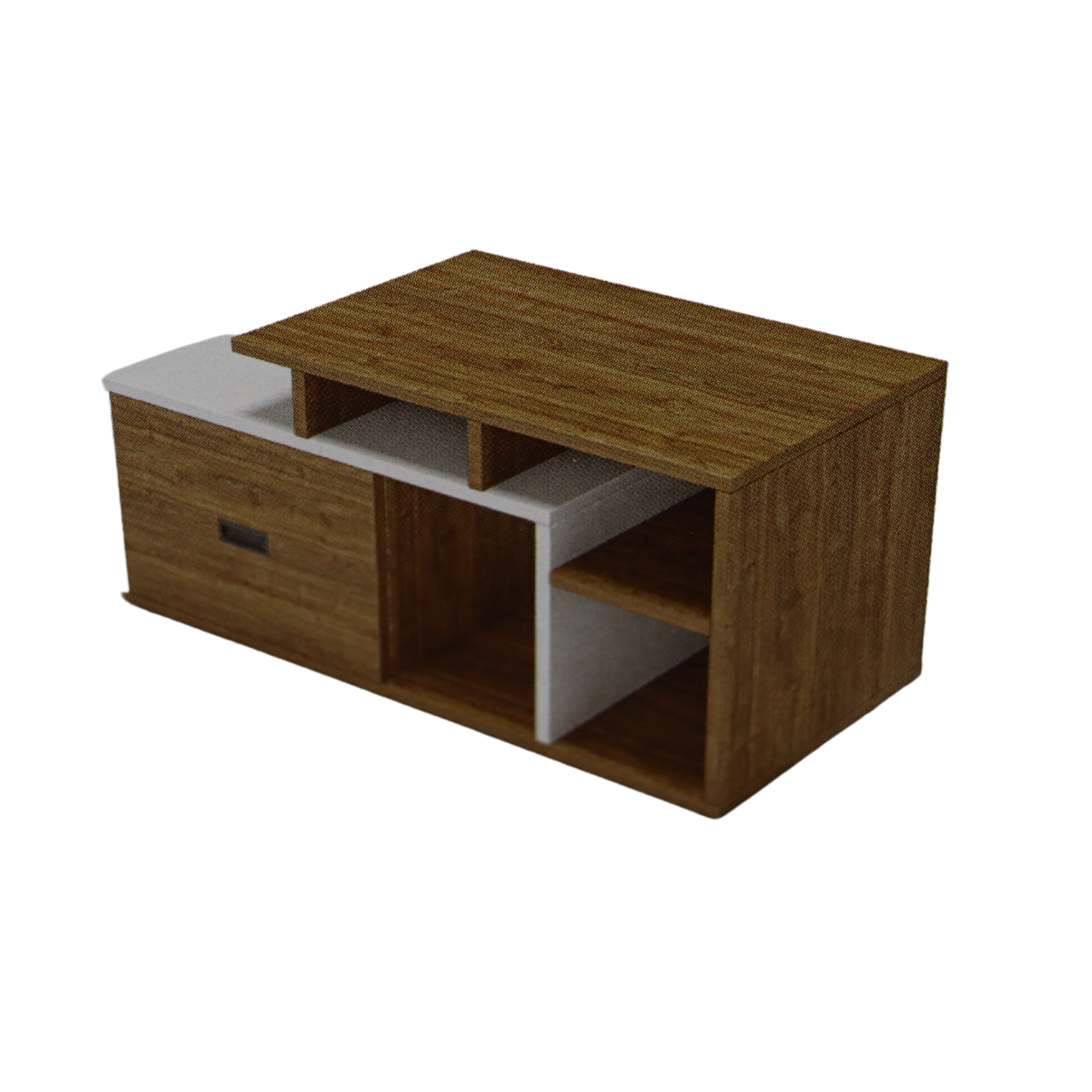 Rectangular Engineered Wood Center Table with Storage