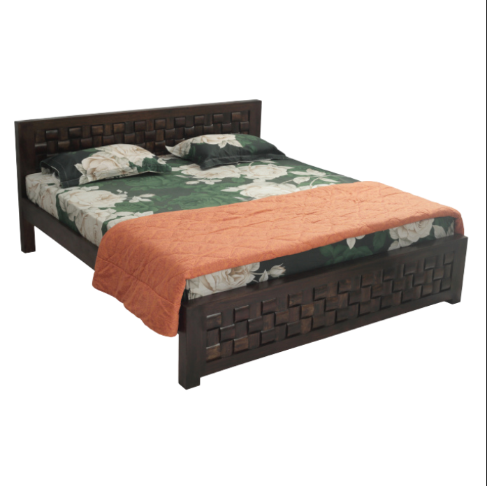 Nivaar Sheesham Wood Bed - 42"