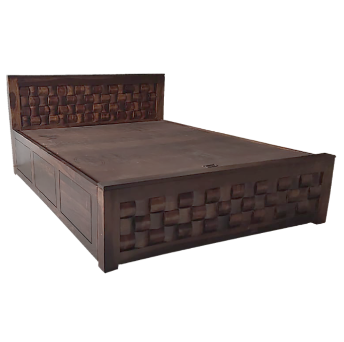 Nivaar Sheesham Wood Bed - 42"