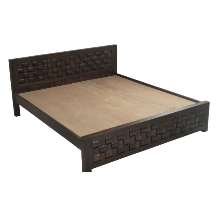 Nivaar Sheesham Wood Bed - 42"