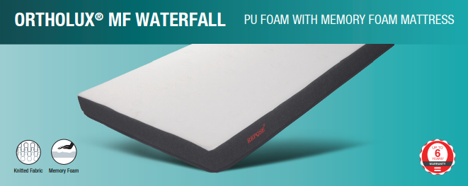 Ortholux Foam - Waterfall PU Foam with Memory Foam Mattress