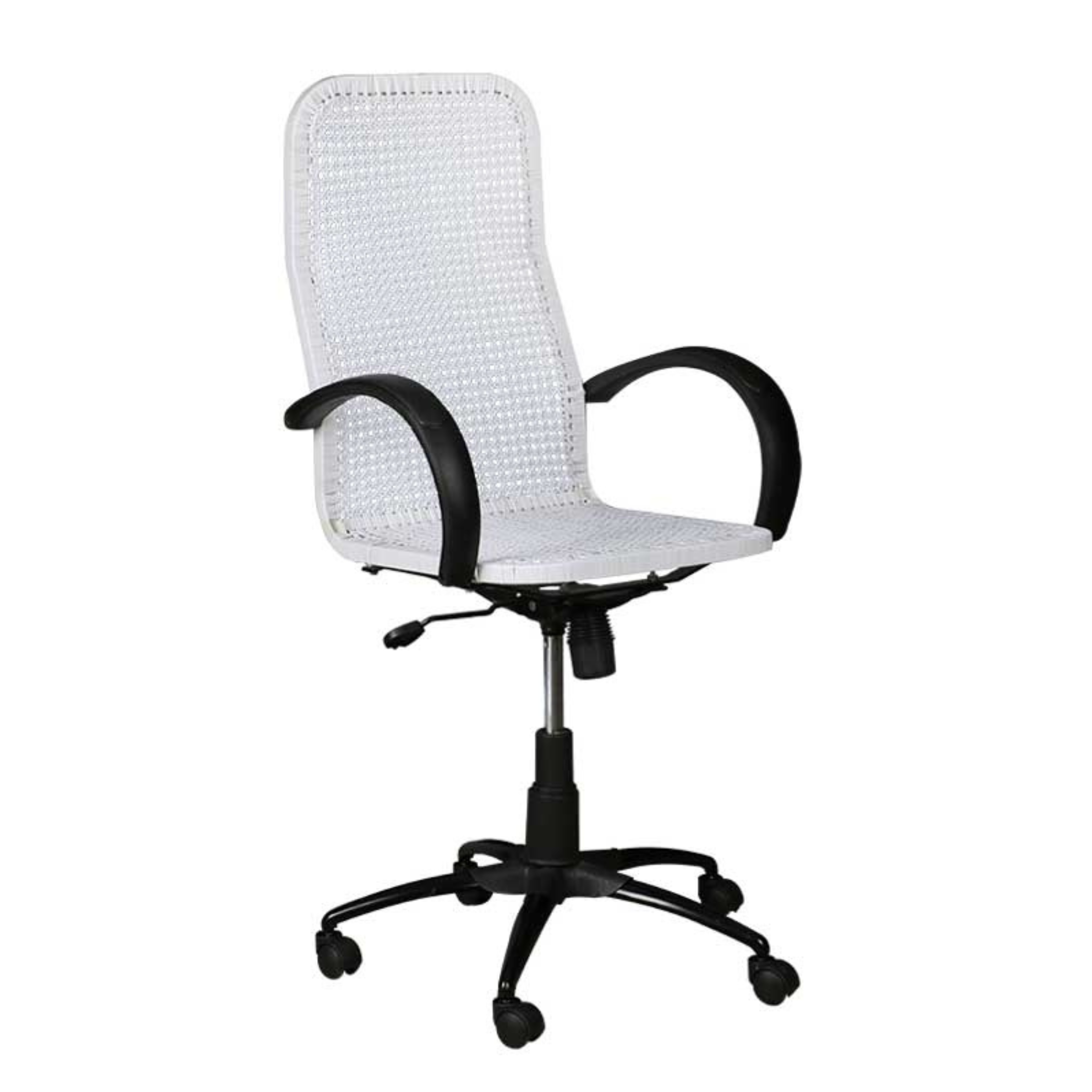 White Wire Net High Back 134 Revolving Chair