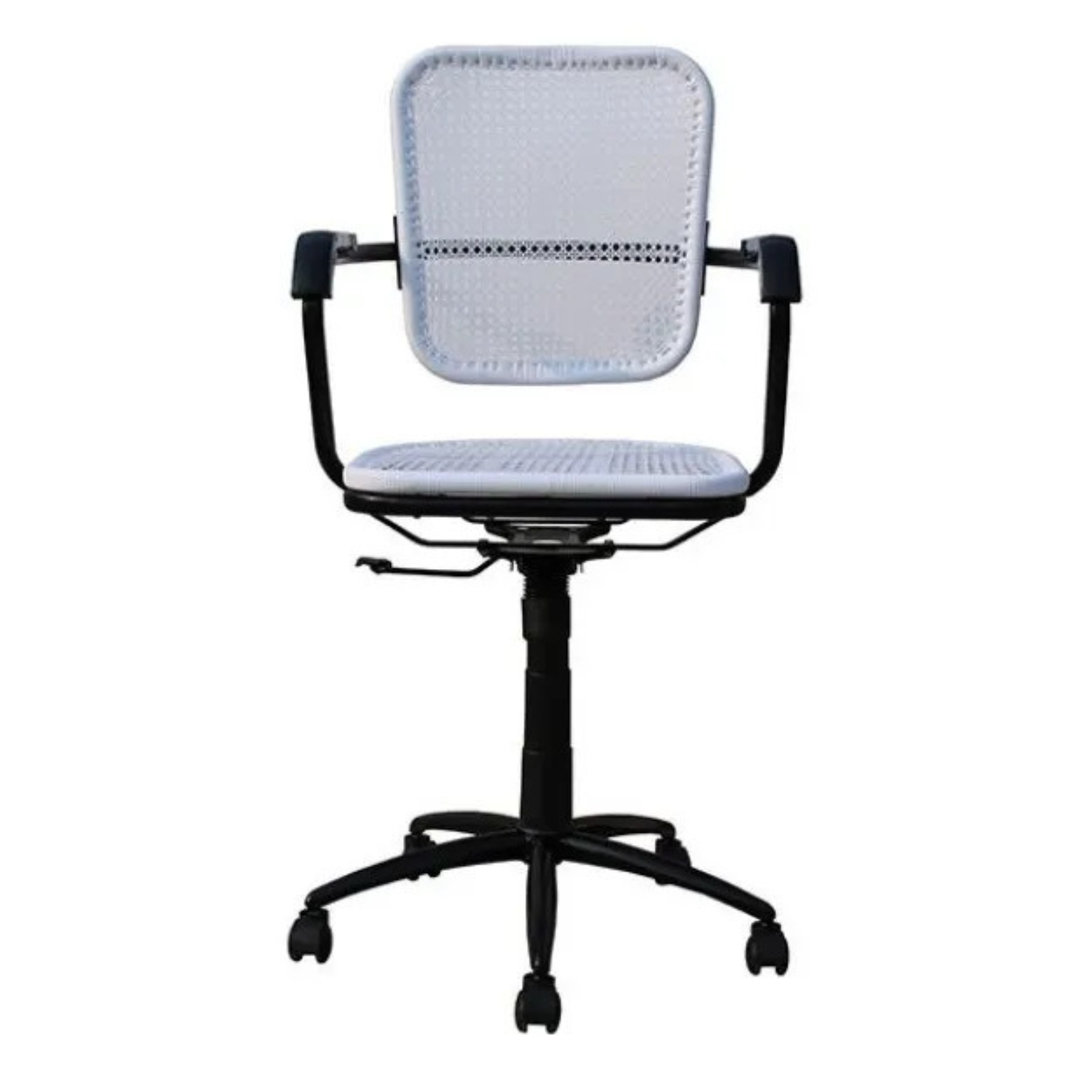 White Wire Net Medium Back 135 Office Chair